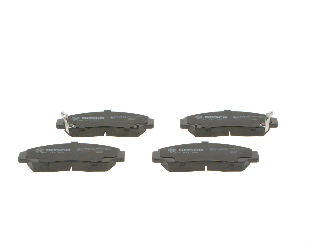 Brake Pad Set, disc brake - 0 986 494 884 BOSCH