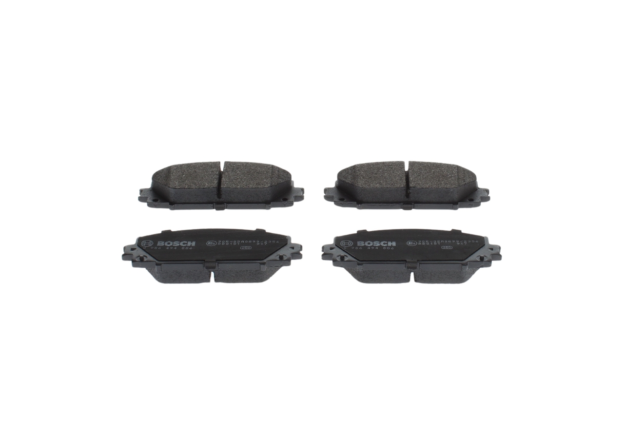 Brake Pad Set, disc brake - 0 986 494 886 BOSCH