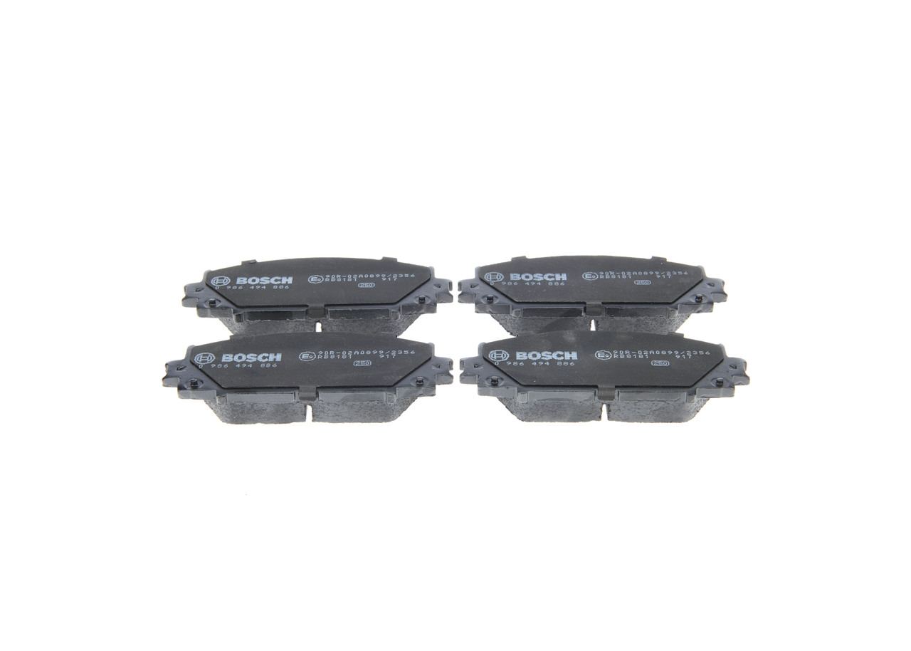 Brake Pad Set, disc brake - 0 986 494 886 BOSCH