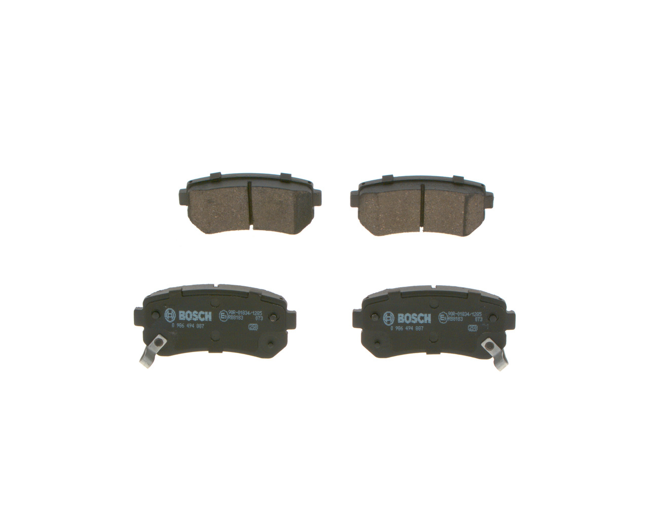 Kit pastiglie freno, Freno a disco - 0 986 494 887 BOSCH