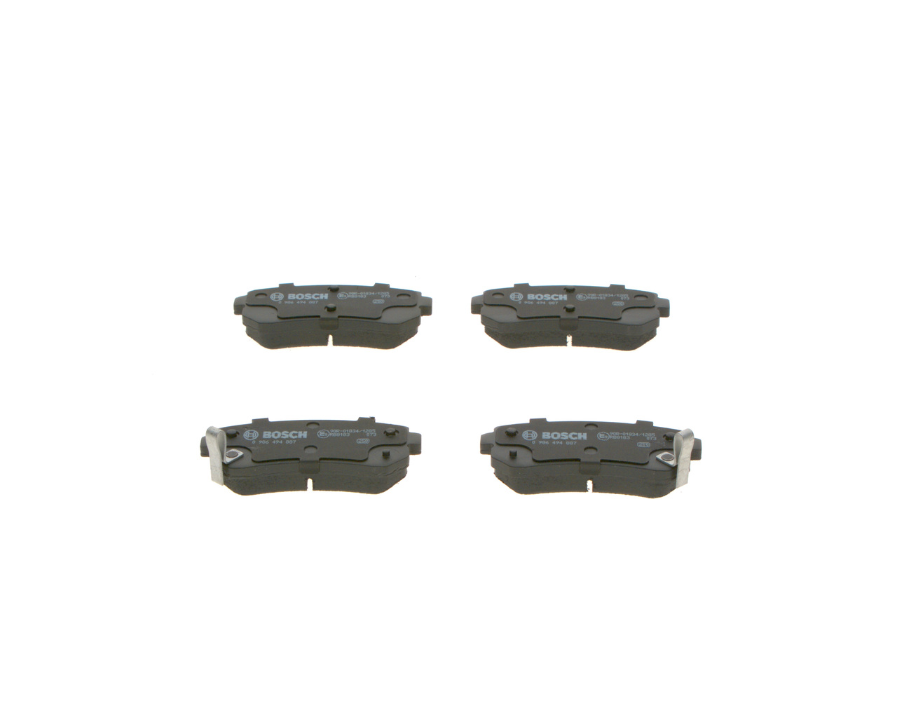 Brake Pad Set, disc brake - 0 986 494 887 BOSCH