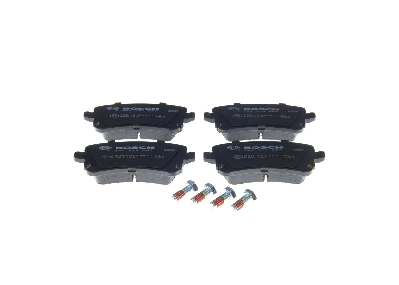Brake Pad Set, disc brake - 0 986 494 889 BOSCH
