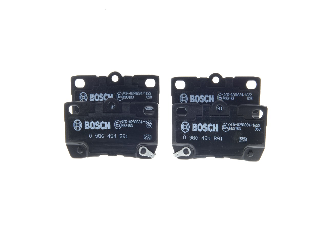 Brake Pad Set, disc brake - 0 986 494 891 BOSCH