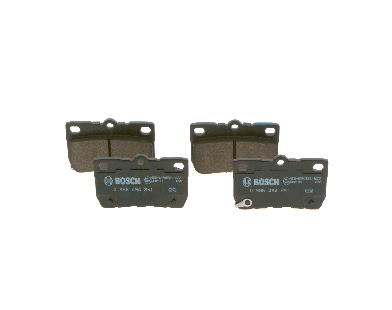 Brake Pad Set, disc brake - 0 986 494 891 BOSCH