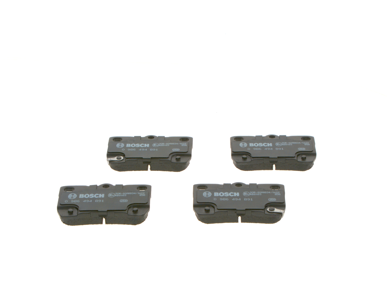 Brake Pad Set, disc brake - 0 986 494 891 BOSCH
