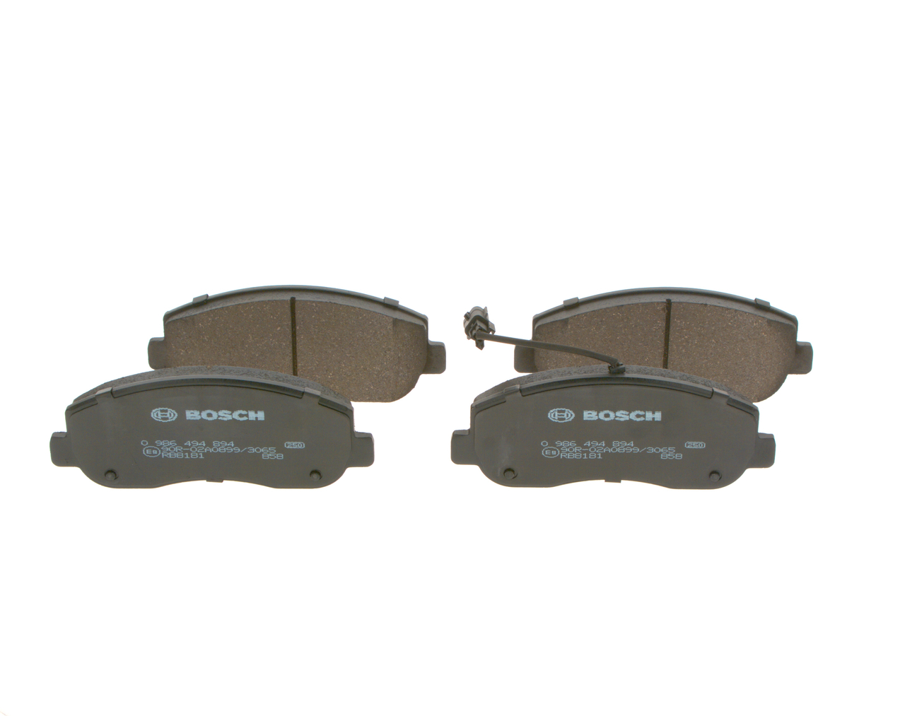 Brake Pad Set, disc brake - 0 986 494 894 BOSCH