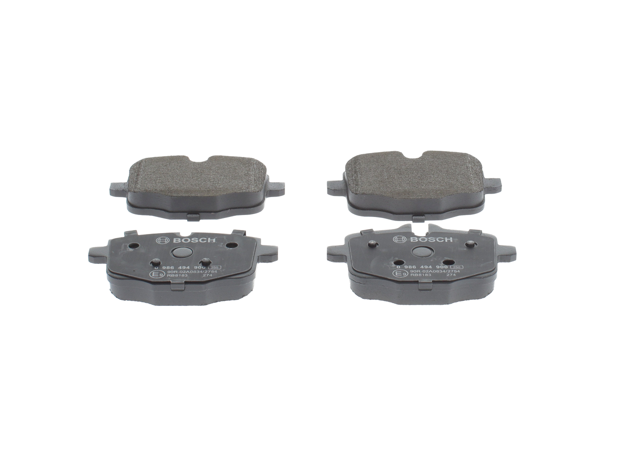 Brake Pad Set, disc brake - 0 986 494 900 BOSCH