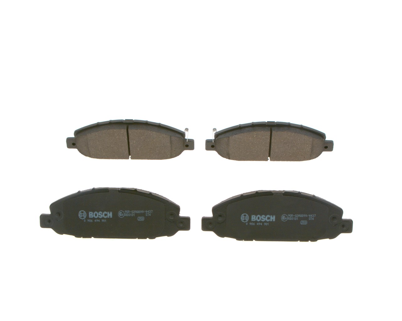 Brake Pad Set, disc brake - 0 986 494 901 BOSCH