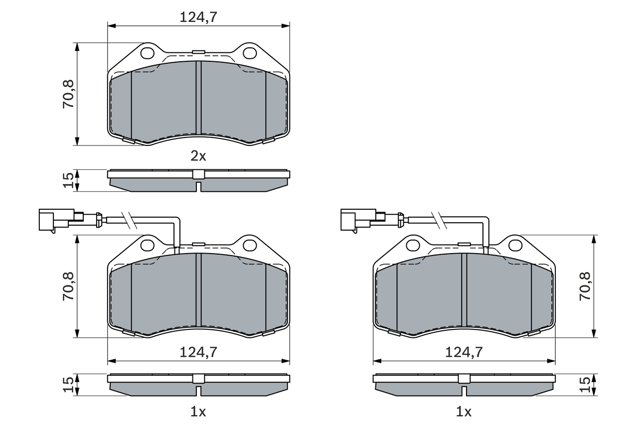 Brake Pad Set, disc brake - 0 986 494 903 BOSCH