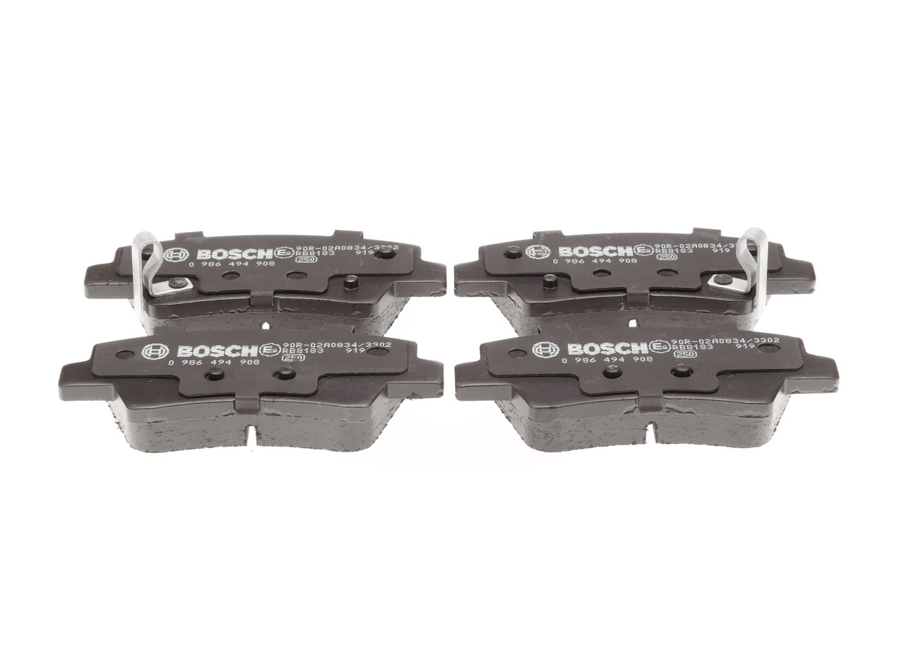 Brake Pad Set, disc brake - 0 986 494 908 BOSCH
