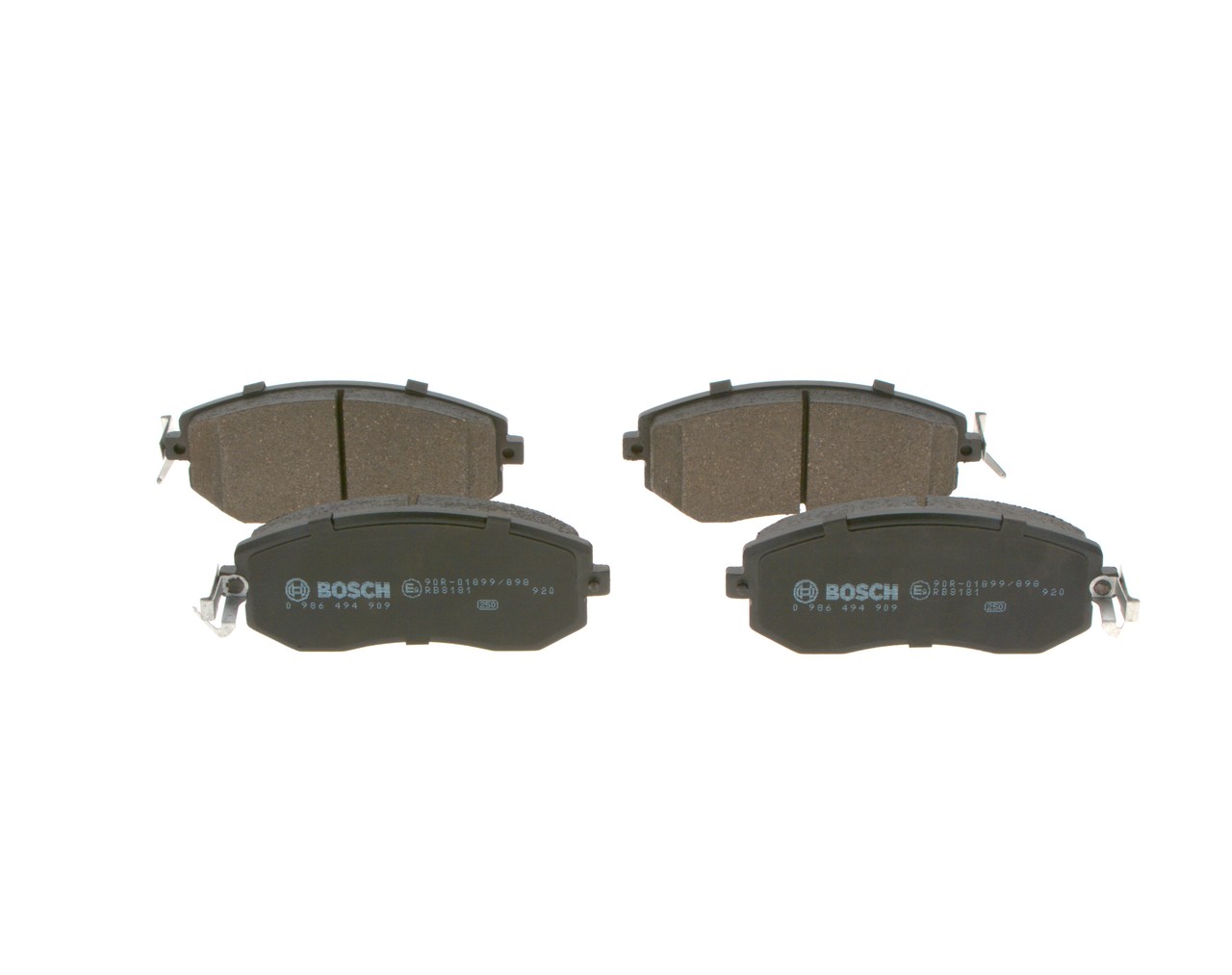 Brake Pad Set, disc brake - 0 986 494 909 BOSCH