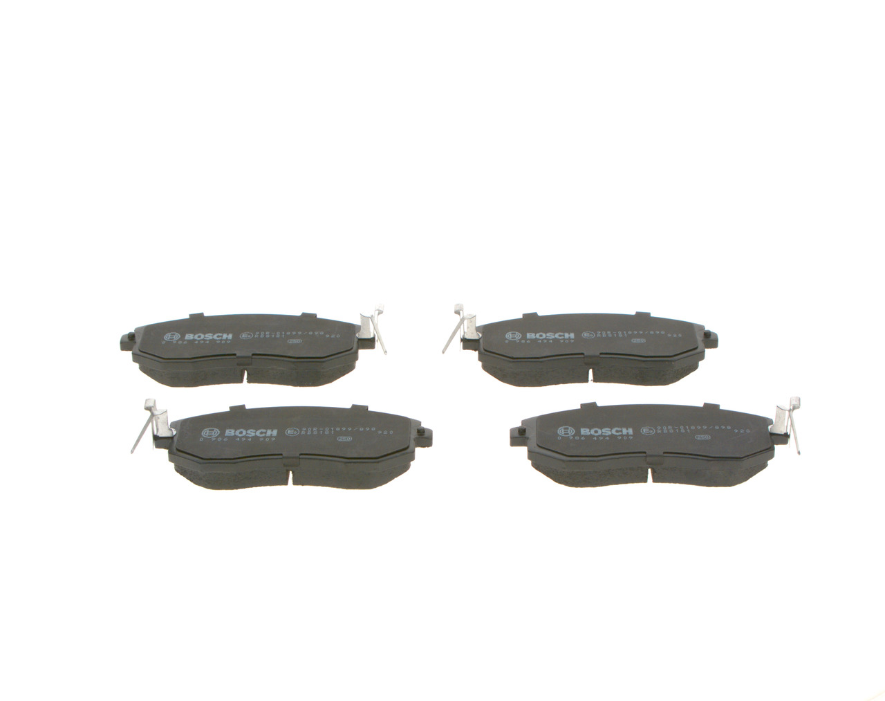 Brake Pad Set, disc brake - 0 986 494 909 BOSCH