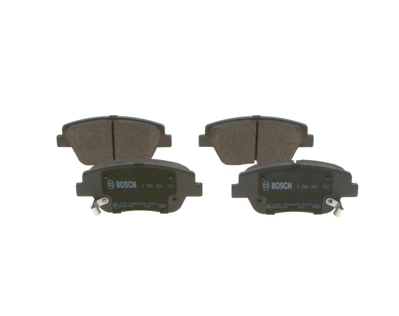 Bremsbelagsatz, Scheibenbremse - 0 986 494 910 BOSCH