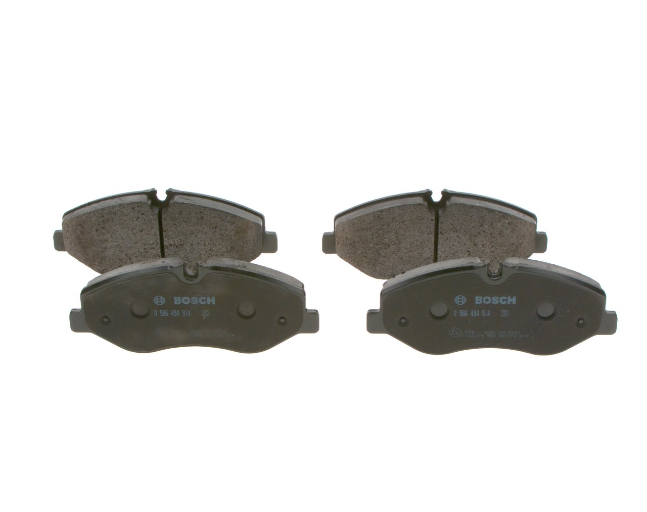 Brake Pad Set, disc brake - 0 986 494 914 BOSCH