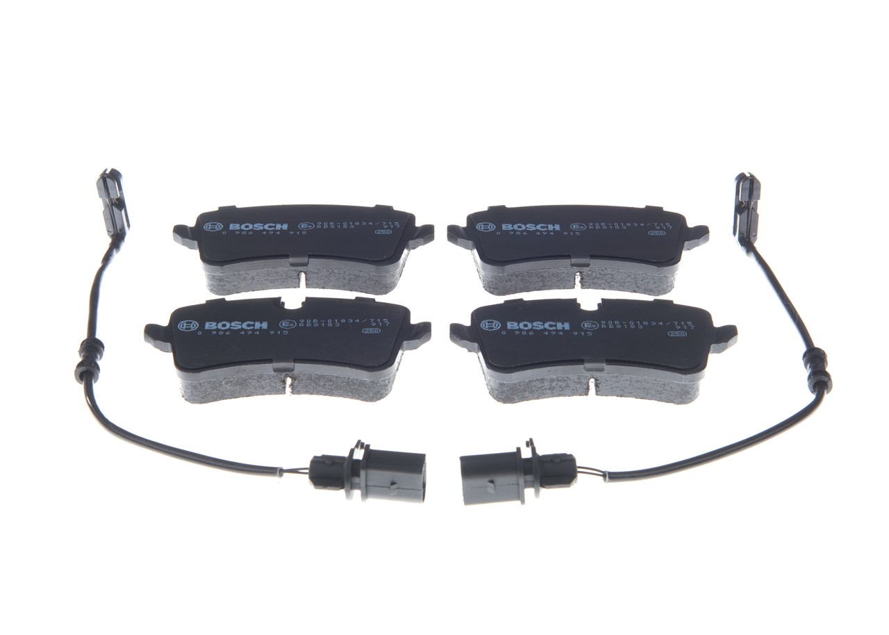 Brake Pad Set, disc brake - 0 986 494 915 BOSCH