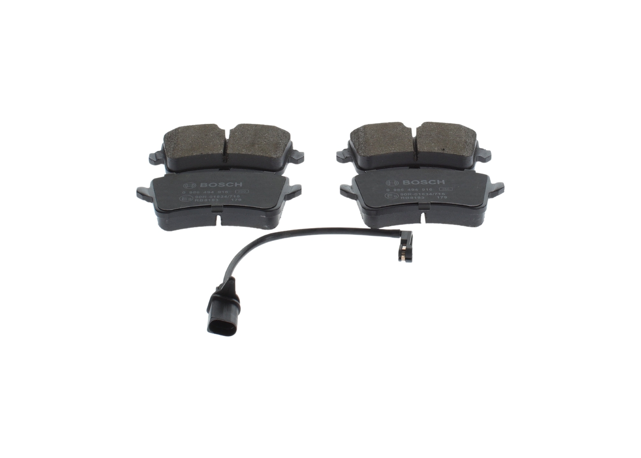 Brake Pad Set, disc brake - 0 986 494 916 BOSCH