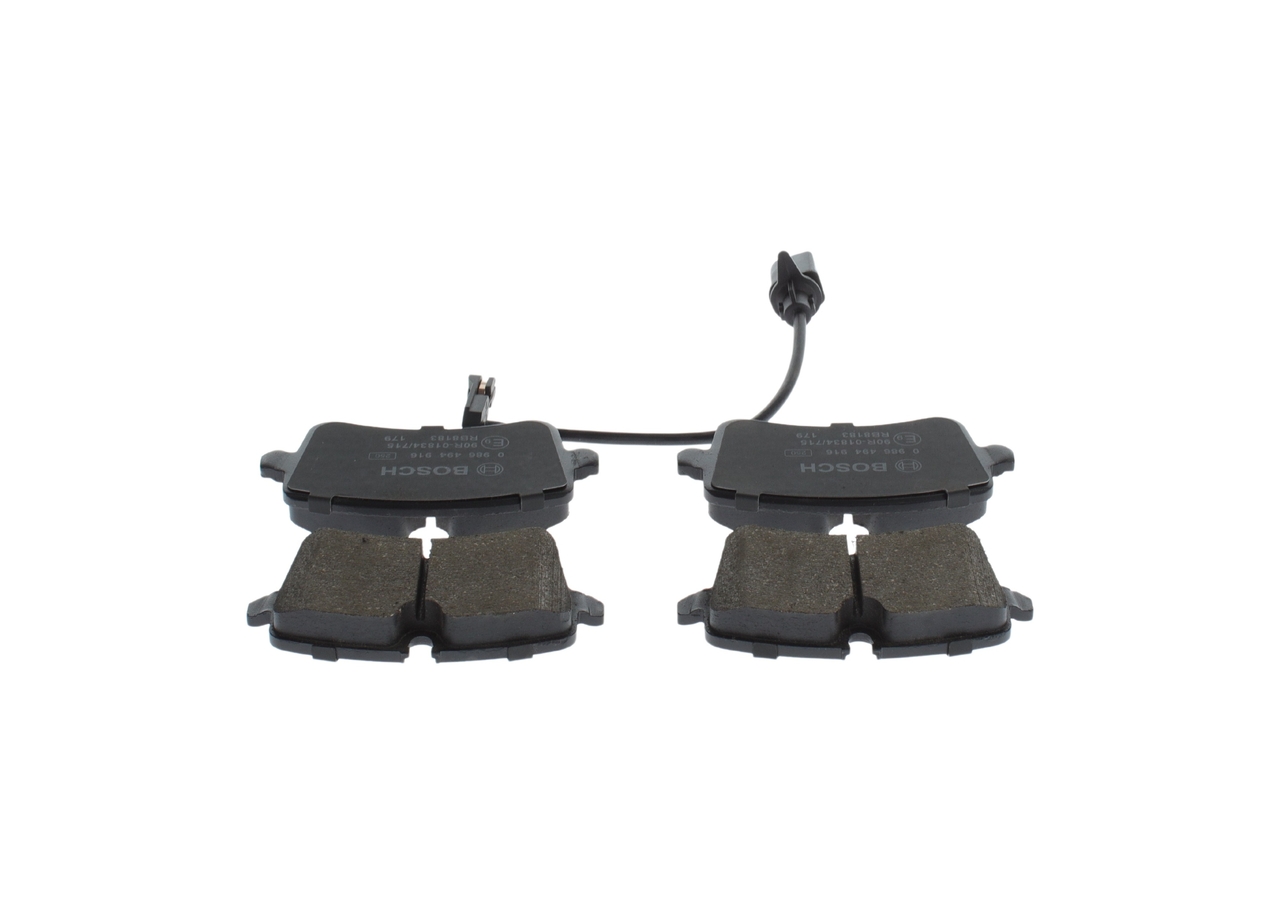 Brake Pad Set, disc brake - 0 986 494 916 BOSCH
