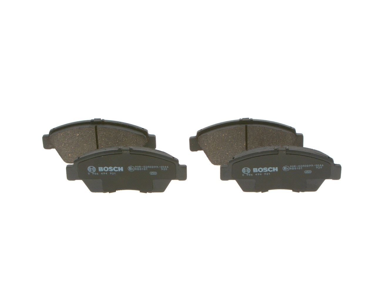 Brake Pad Set, disc brake - 0 986 494 921 BOSCH