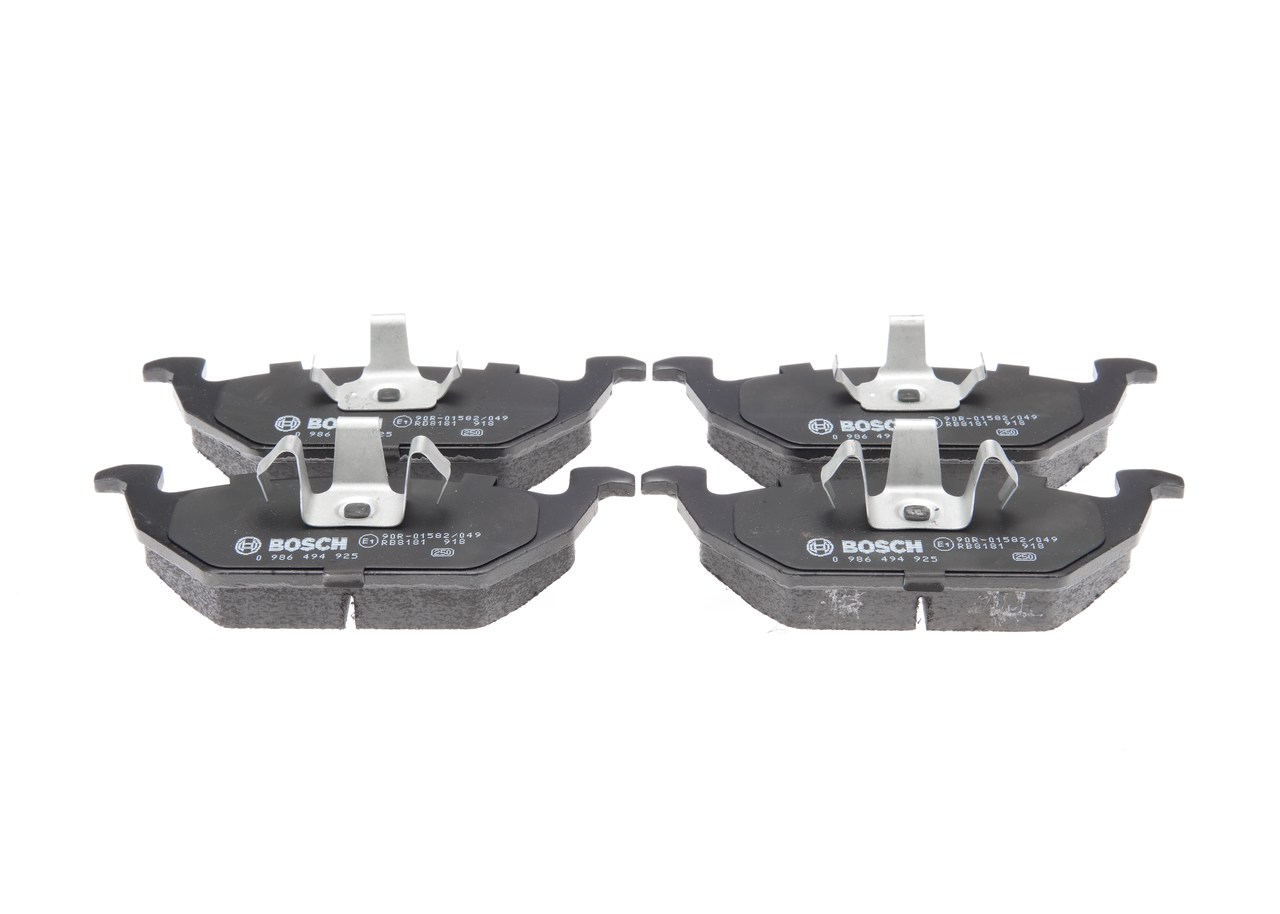 Brake Pad Set, disc brake - 0 986 494 925 BOSCH