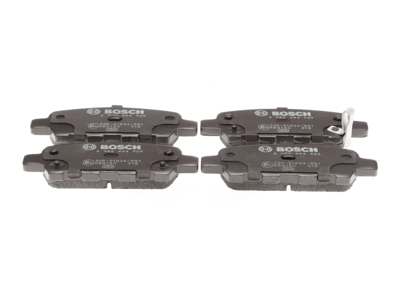Brake Pad Set, disc brake - 0 986 494 929 BOSCH