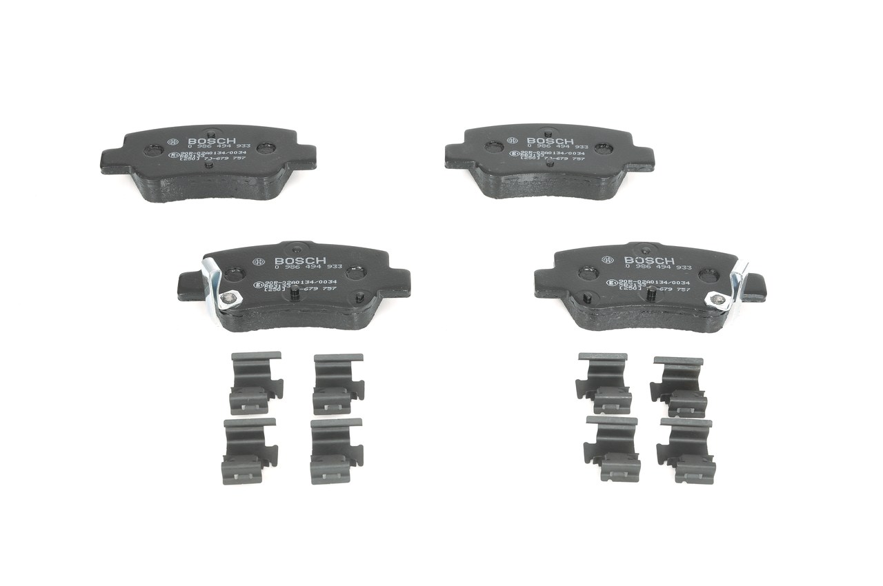 Brake Pad Set, disc brake - 0 986 494 933 BOSCH