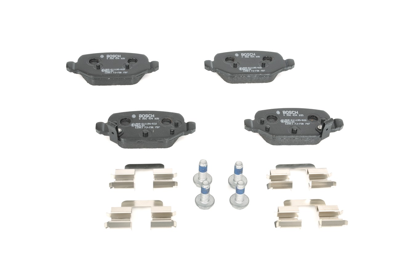 Brake Pad Set, disc brake - 0 986 494 935 BOSCH