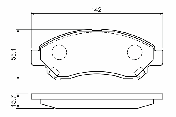 Brake Pad Set, disc brake - 0 986 494 936 BOSCH