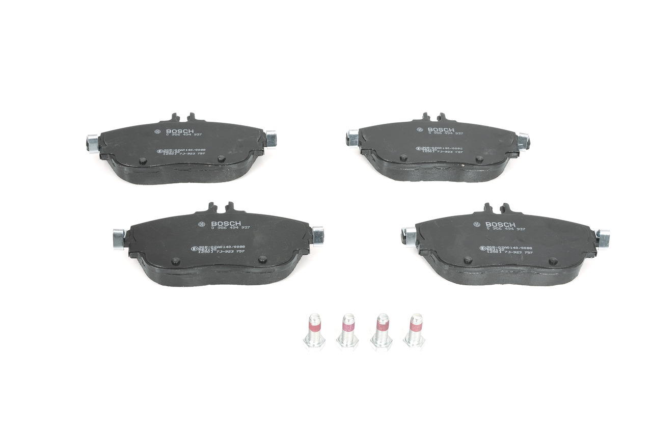 Brake Pad Set, disc brake - 0 986 494 937 BOSCH