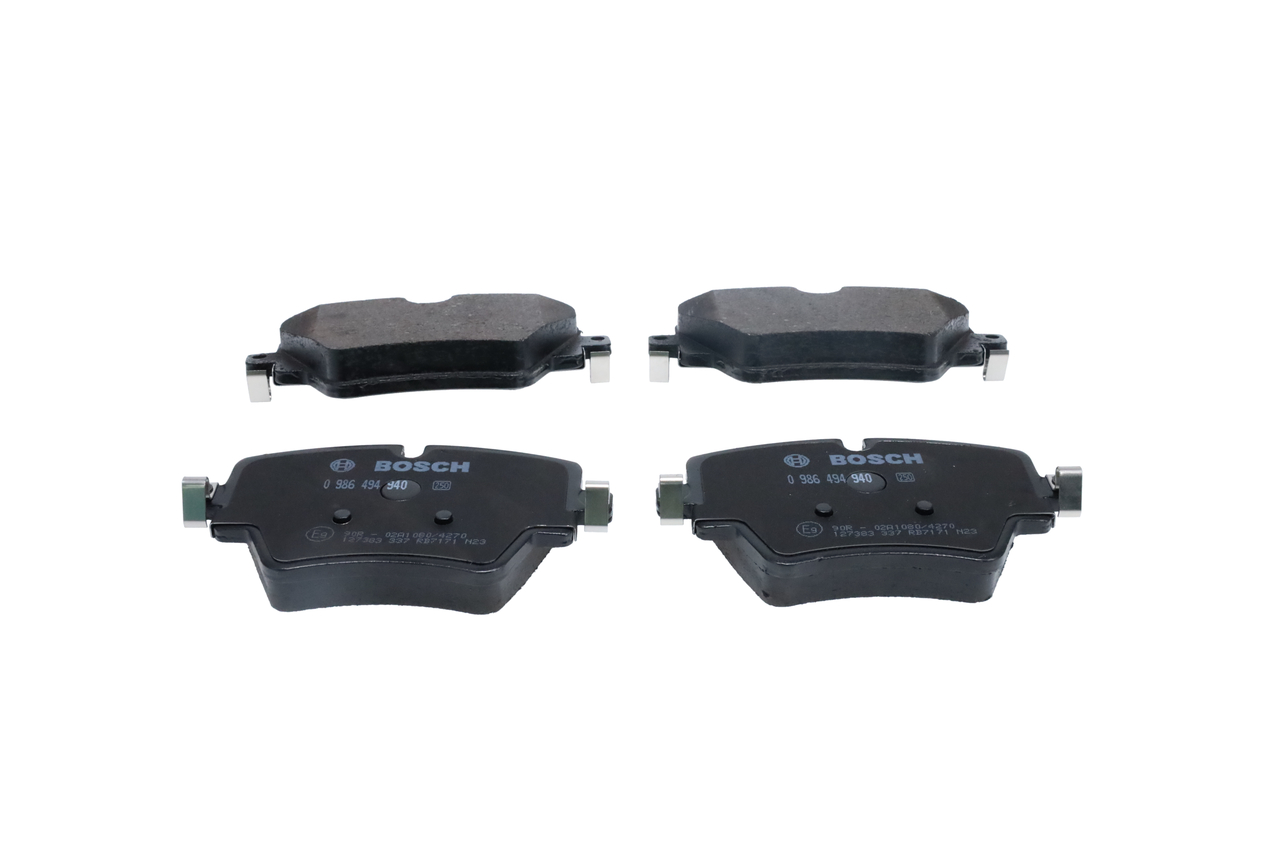 Brake Pad Set, disc brake - 0 986 494 940 BOSCH