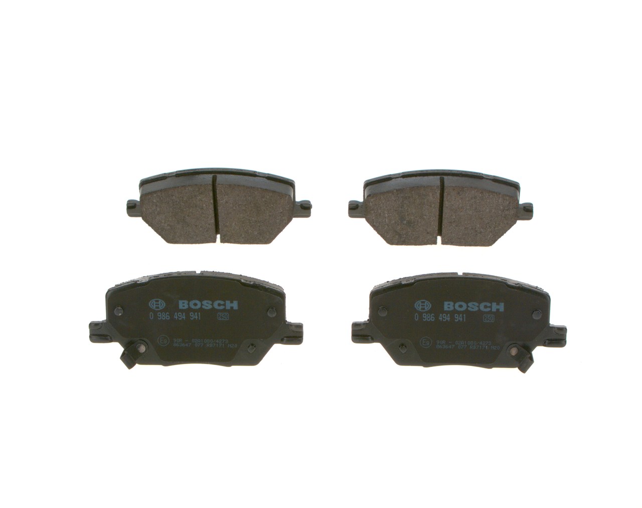 Kit pastiglie freno, Freno a disco - 0 986 494 941 BOSCH