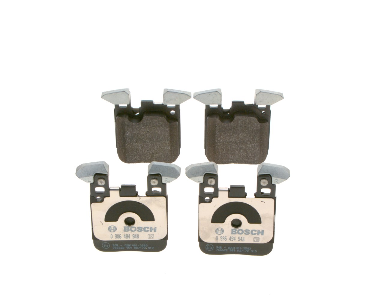 Brake Pad Set, disc brake - 0 986 494 948 BOSCH