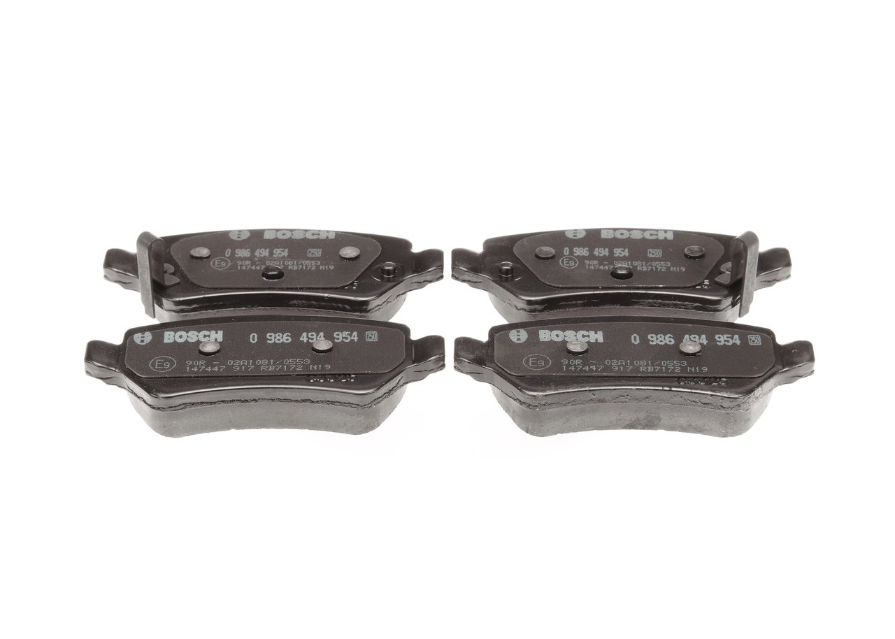 Brake Pad Set, disc brake - 0 986 494 954 BOSCH
