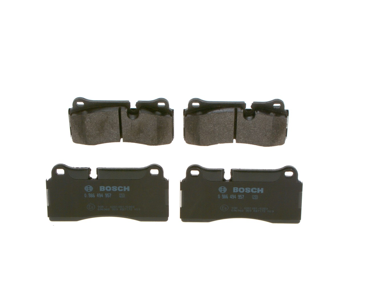 Kit pastiglie freno, Freno a disco - 0 986 494 957 BOSCH