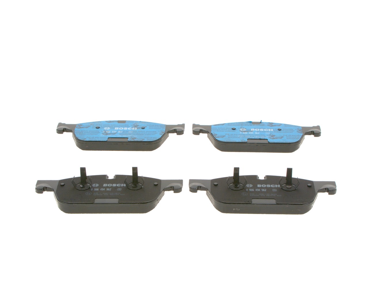 Brake Pad Set, disc brake - 0 986 494 962 BOSCH