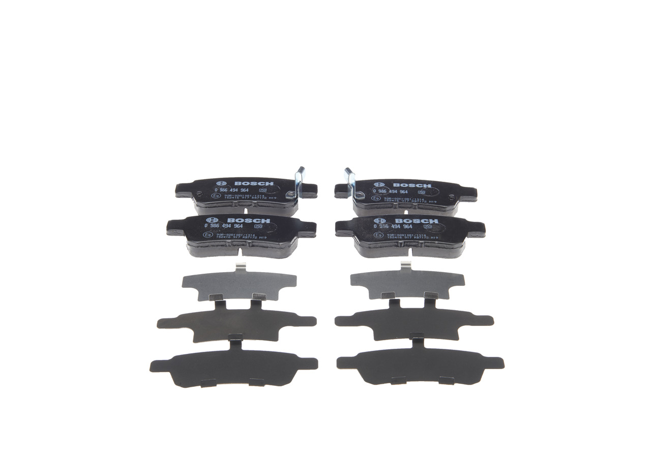 Brake Pad Set, disc brake - 0 986 494 964 BOSCH