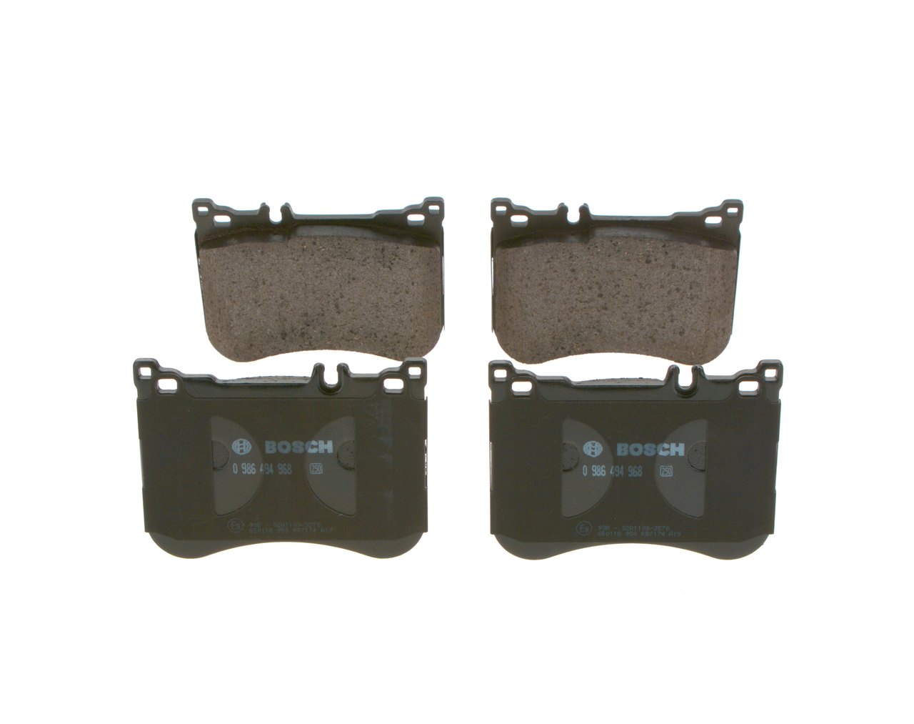Комплект тормозных колодок, дисковый тормоз - 0 986 494 968 BOSCH