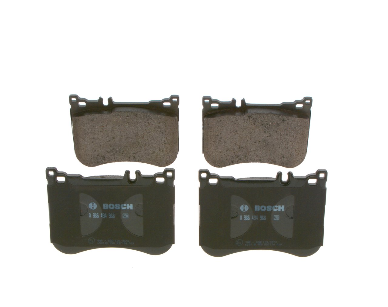 Brake Pad Set, disc brake - 0 986 494 968 BOSCH
