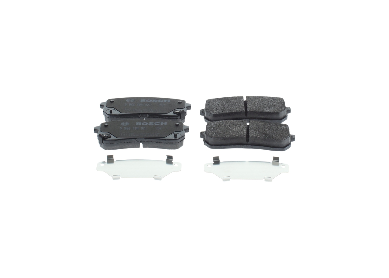 Комплект тормозных колодок, дисковый тормоз - 0 986 494 971 BOSCH