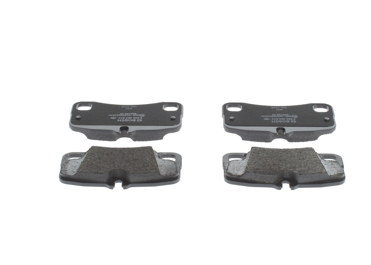 Brake Pad Set, disc brake - 0 986 494 974 BOSCH