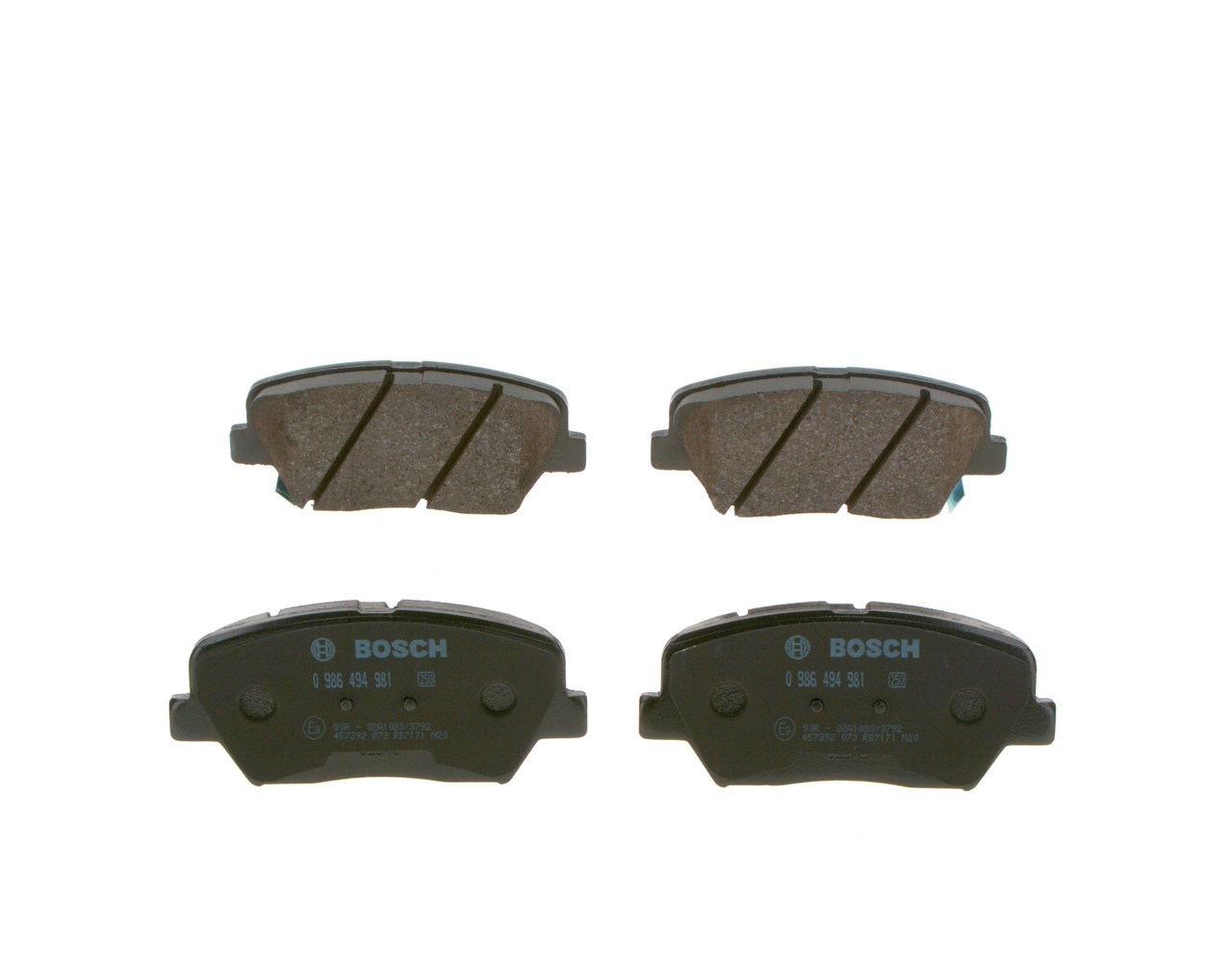 Brake Pad Set, disc brake - 0 986 494 981 BOSCH