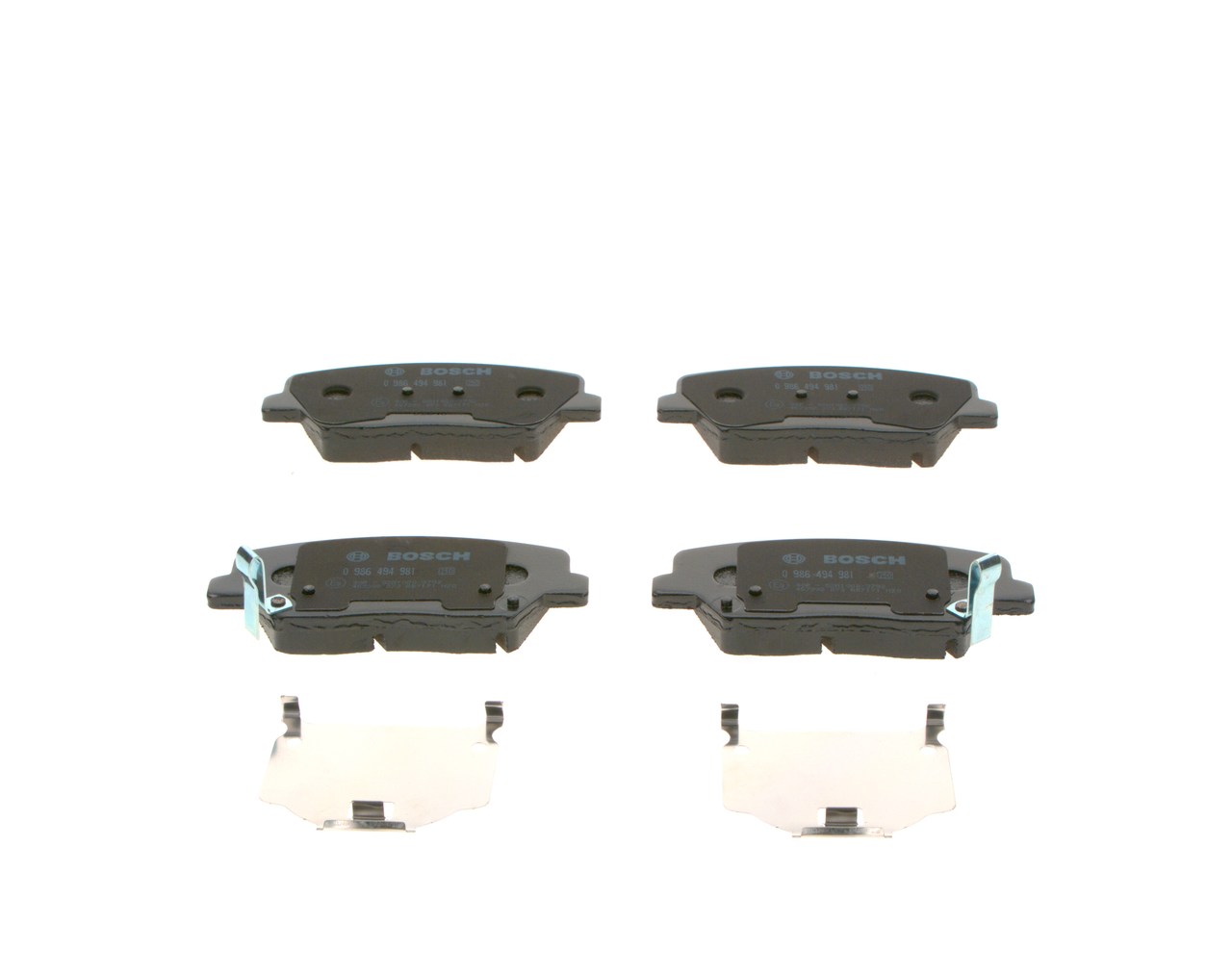 Brake Pad Set, disc brake - 0 986 494 981 BOSCH