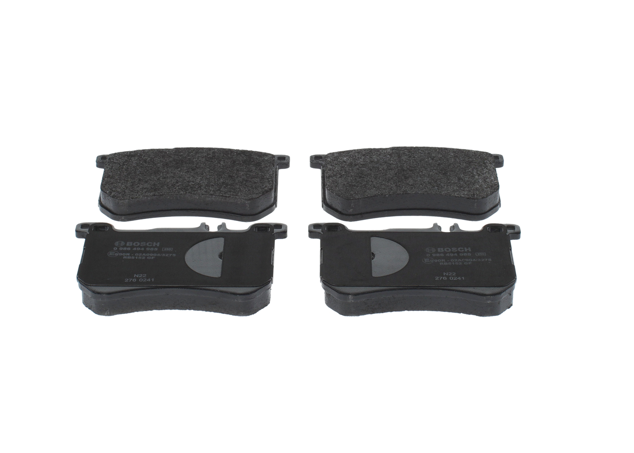 Kit pastiglie freno, Freno a disco - 0 986 494 985 BOSCH