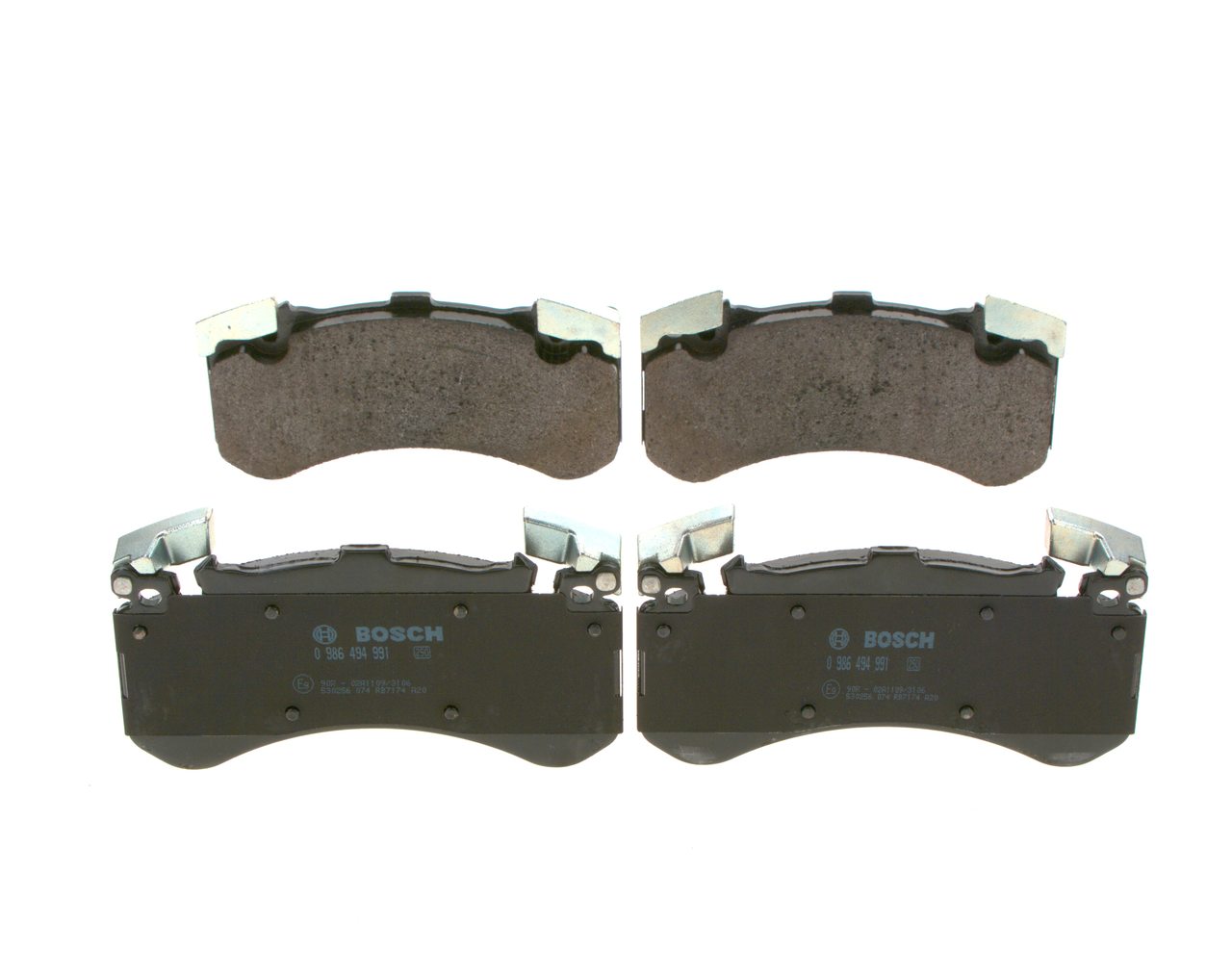 Brake Pad Set, disc brake - 0 986 494 991 BOSCH