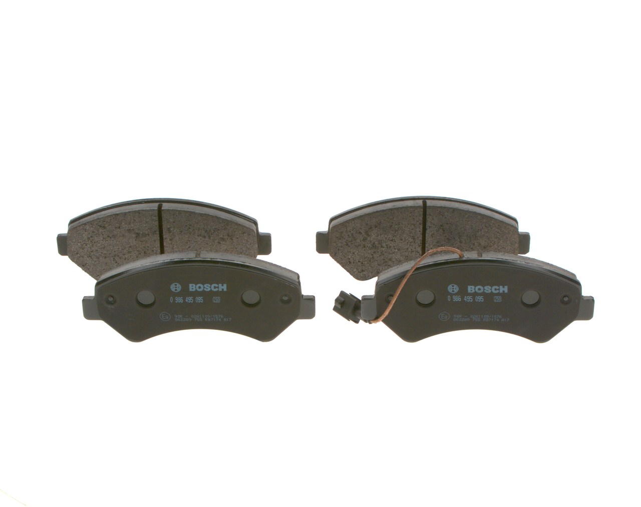 Brake Pad Set, disc brake - 0 986 495 095 BOSCH