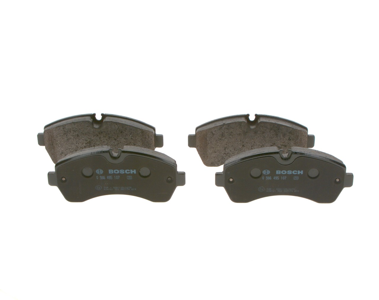 Brake Pad Set, disc brake - 0 986 495 107 BOSCH