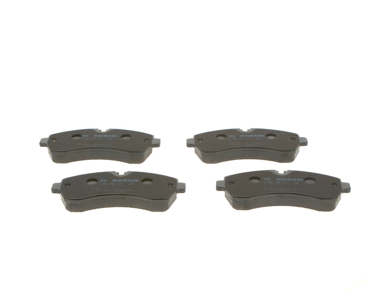 Brake Pad Set, disc brake - 0 986 495 107 BOSCH