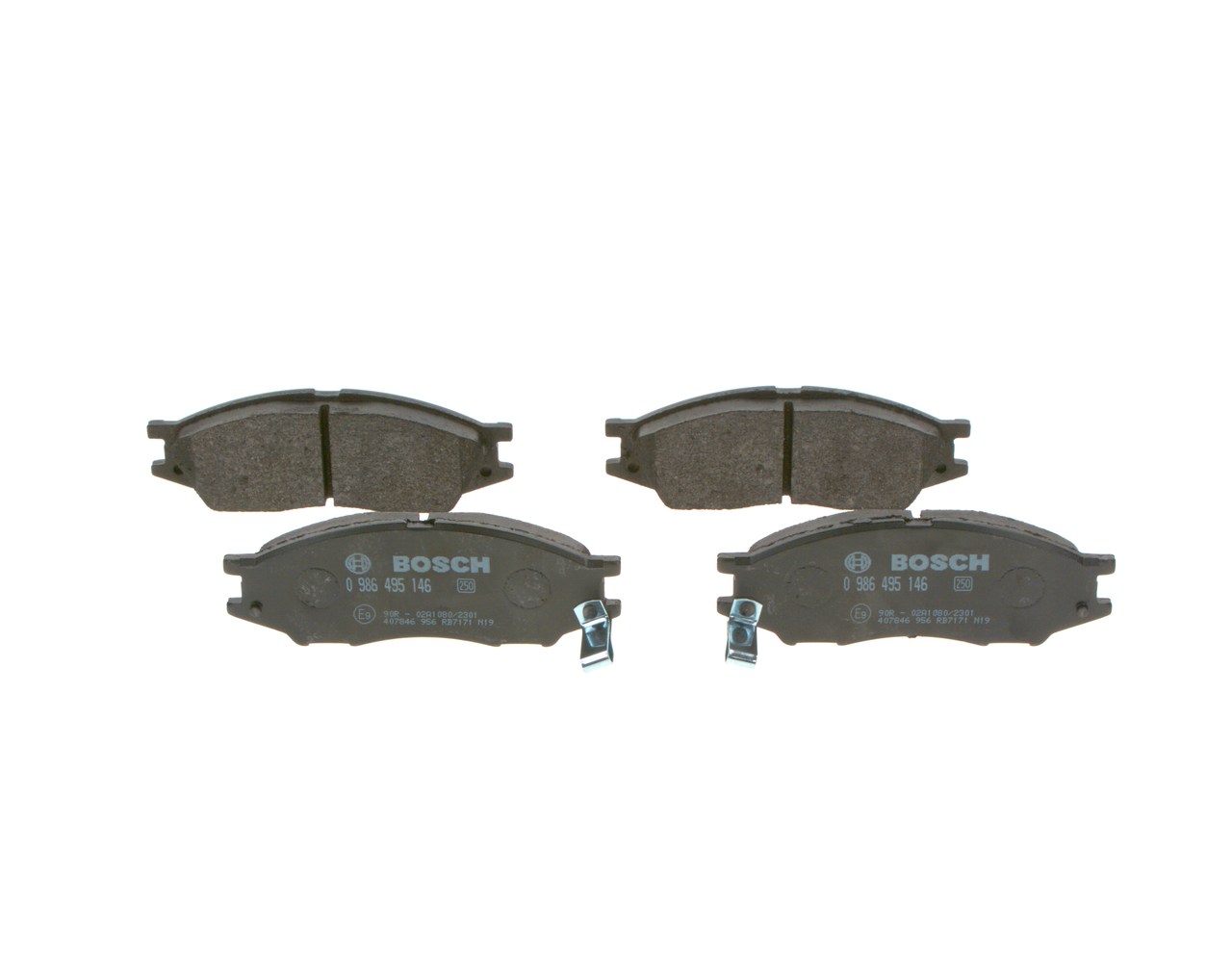 Brake Pad Set, disc brake - 0 986 495 146 BOSCH