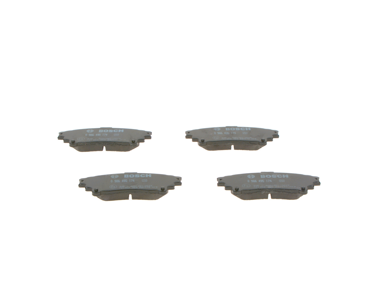 Brake Pad Set, disc brake - 0 986 495 174 BOSCH