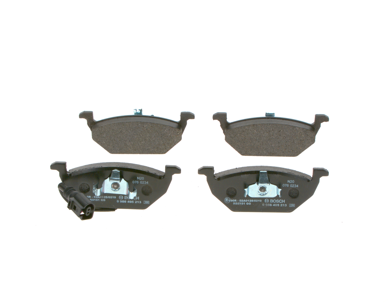 Kit pastiglie freno, Freno a disco - 0 986 495 213 BOSCH