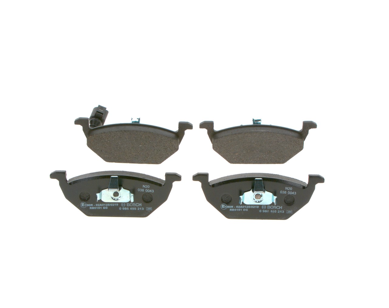 Brake Pad Set, disc brake - 0 986 495 213 BOSCH